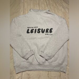 White Fox Leisure series oversized hoodie